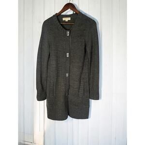 Michael Kors Gray Long Sweater Size M